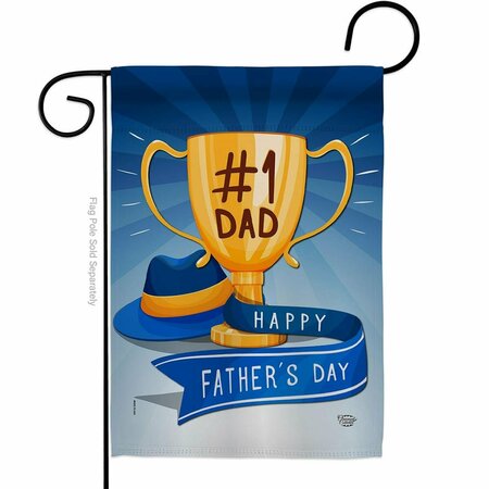 CUADRILATERO No1 Dad Family Father Day 13 x 18.5 in. Double-Sided Decorative Vertical Garden Flags for CU3916573